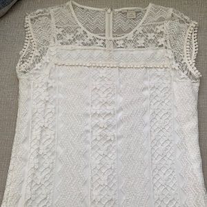 White lace short sleeve Ariat dress